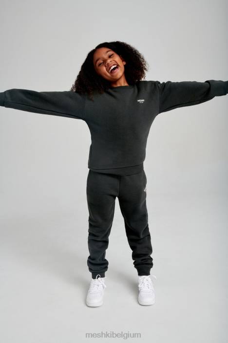 Phoenix ku trui met ronde hals Meshki schemer zwart N4JN1501 kleding